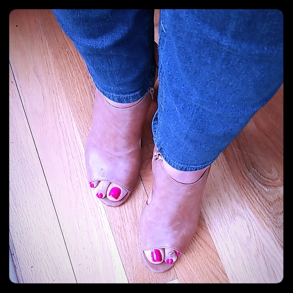 Peep Toe Heels Shoes